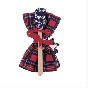 Draper James Holiday Tea Towel Set with Spatula and Cookie Cutter